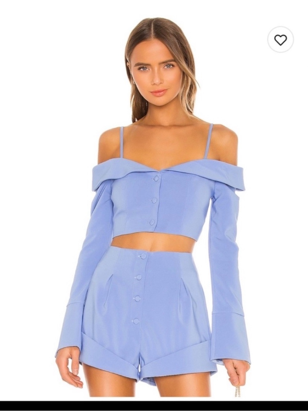 Camila Coelho Paulina Periwinkle Blue Two-Piece Set – NEW